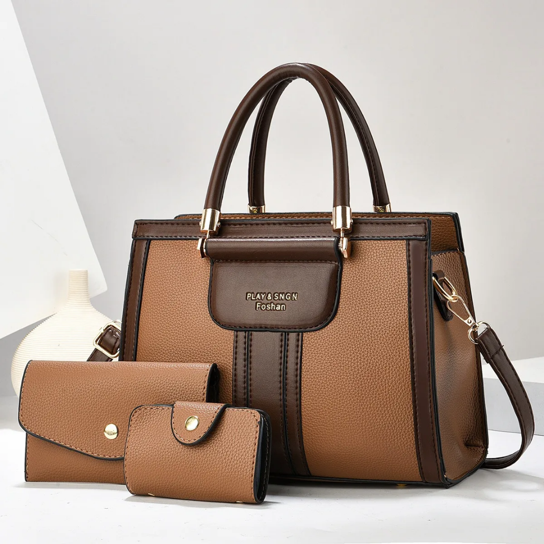 Sac à main en cuir doré luxe